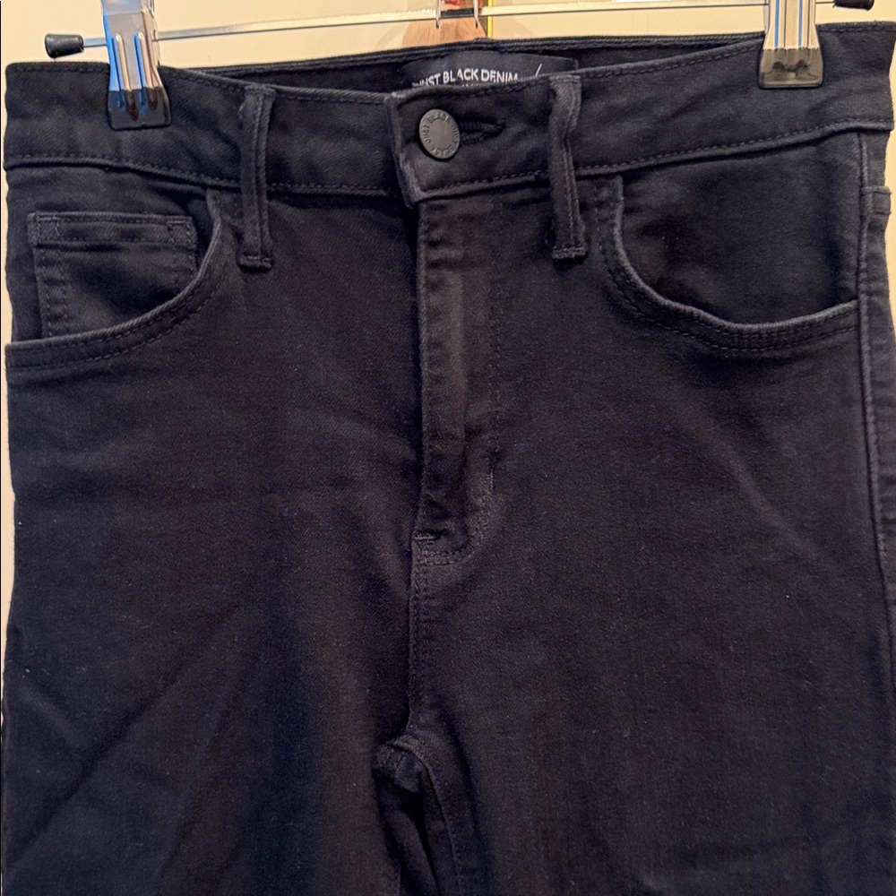 Just Black Women's High-Rise Black Crop Flare Jeans - Picture 7 of 9